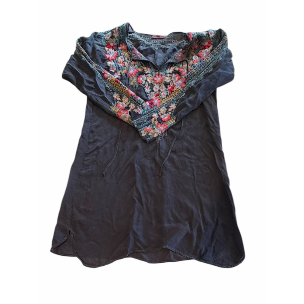 Johnny Was Embroidered Tunic Dress | Boho Floral | Size S - Picture 2 of 5